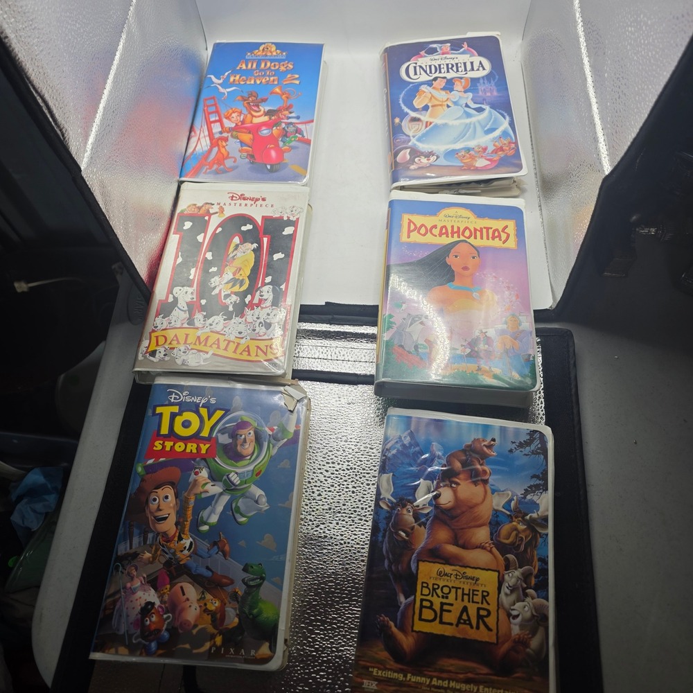 33 VHS Movie Lot Disney Classics 2 Black Diamond Toy Story Aladdin Cinderella